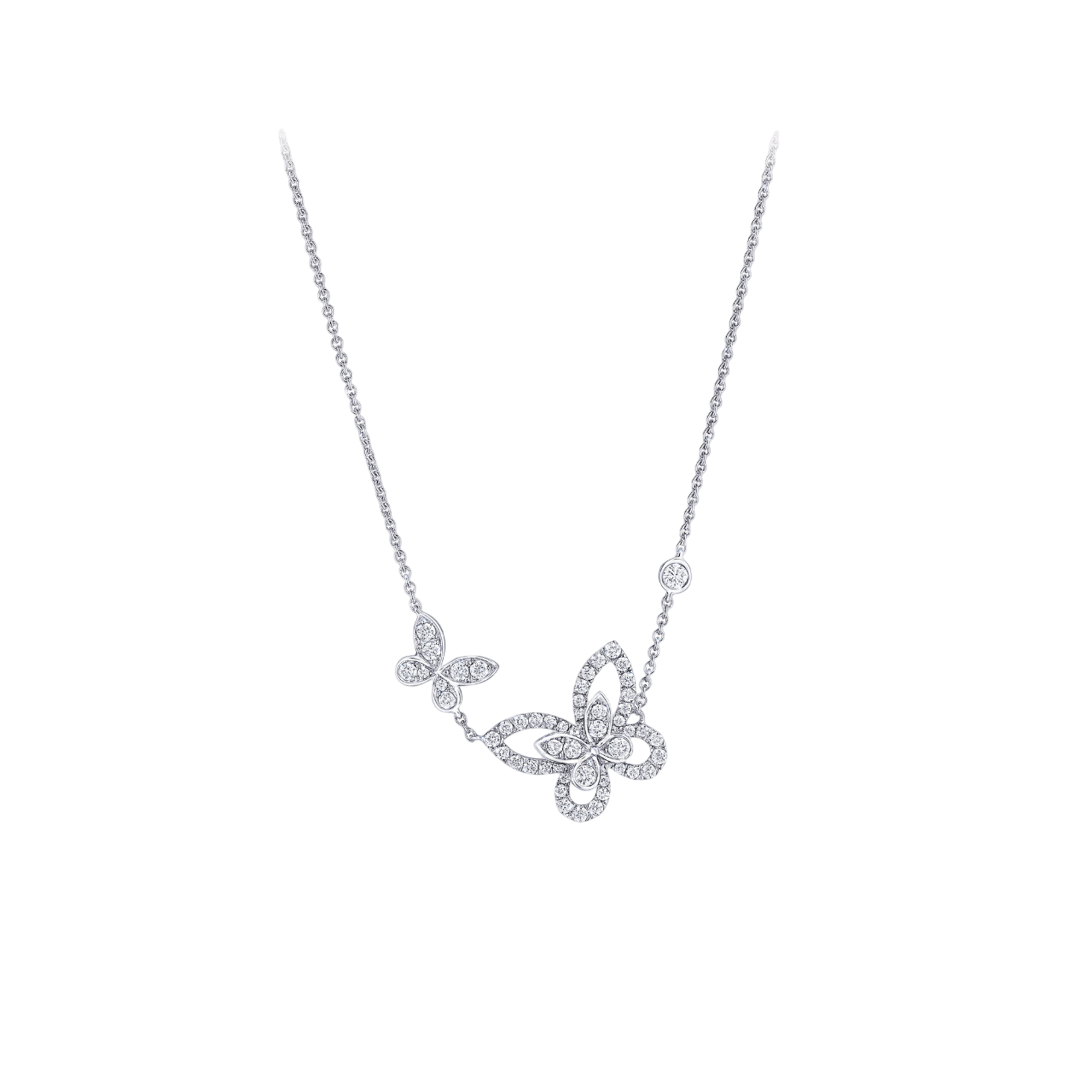 Подвеска Graff Double Butterfly Silhouette Diamond Pendant