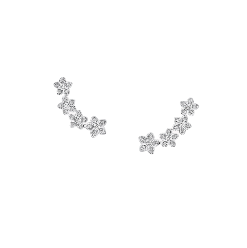Серьги Graff Wild Flower Petite Pavé