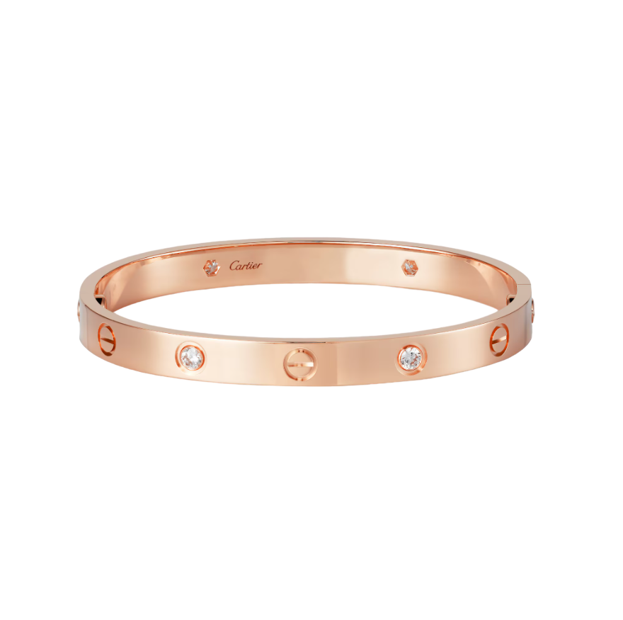 Браслет Cartier Love с бриллиантами